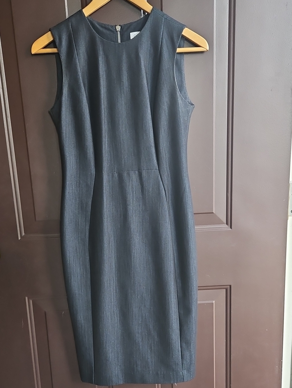 Calvin Klein Denim Sleeveless Sheath Dress